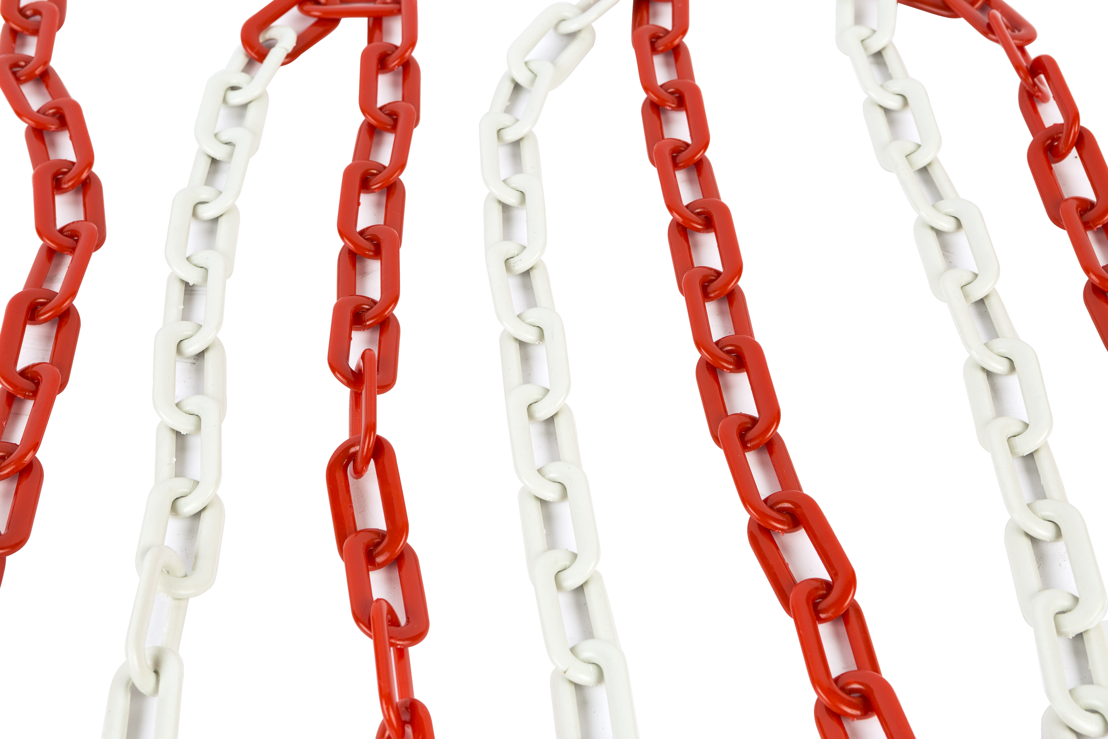 Plastik Trafik Zinciri Kırmızı Beyaz - Sarı Siyah